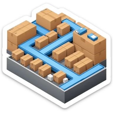 goods sorting centers sticker