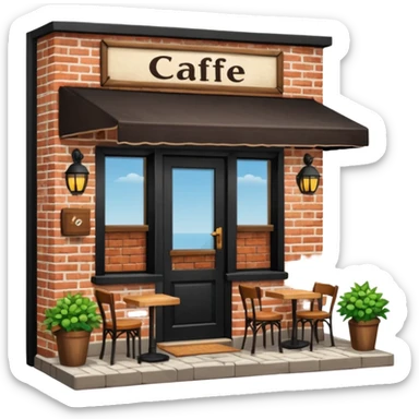 tienda por fuera de café ARUA sticker