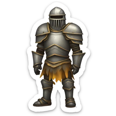 Decaying armor  sticker
