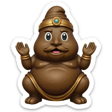 poop god actec sticker