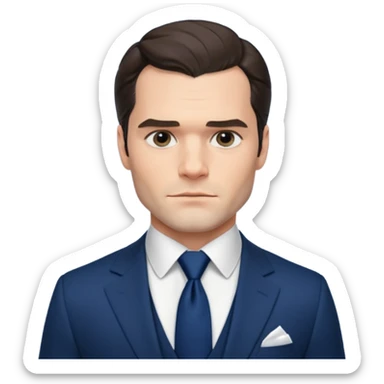 henry cavill in suit sticker