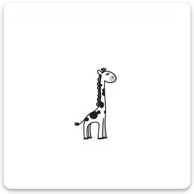 Giraffe sticker