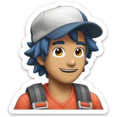 Ash from Pokémon sticker