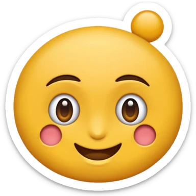 Benbe bir tişört giymiş kocaman dudakları olan çook makyajlı bir emoji sticker