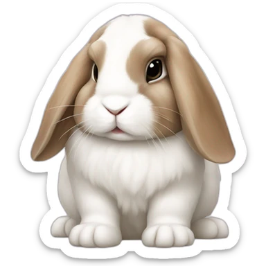 Rabbit holland lop sticker