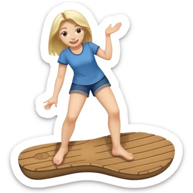 a woman sitting barefoot with one talking detailed pretty face on each sole sticker