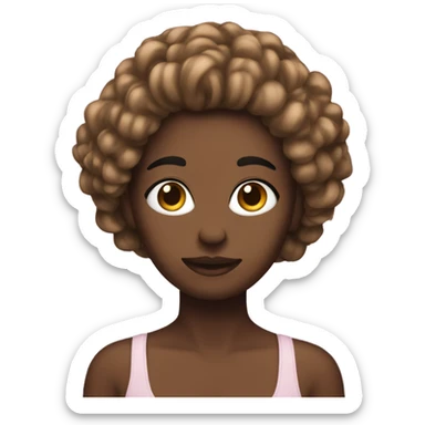 Me with hair supplies sticker