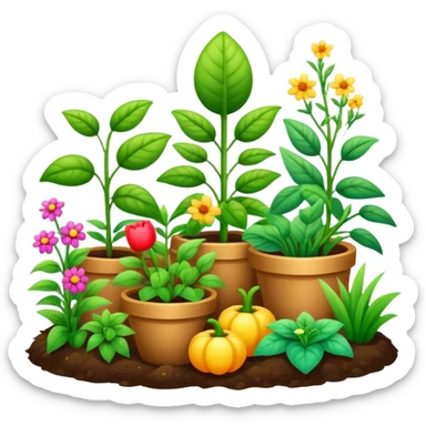 organic garden  sticker