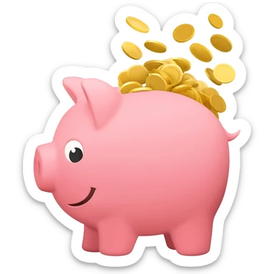 Crea un emoji sobre el ahorro sticker