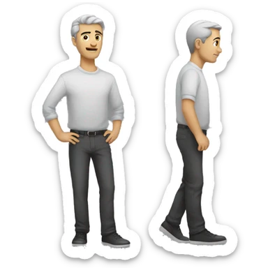 серый грустный хомяк с бантиком  sticker