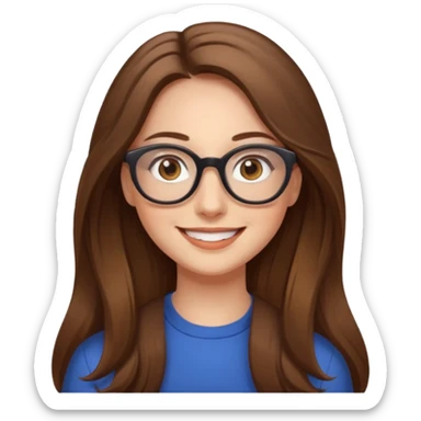 Painting women. Women smilling   Long hair,  lunette sticker