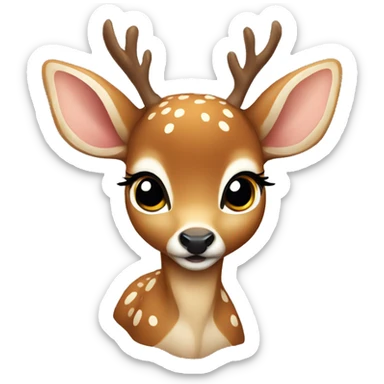 Baby deer sticker