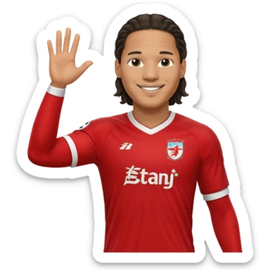 Football player Virgil van dijk empji sticker