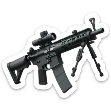 M4 with scope sticker
