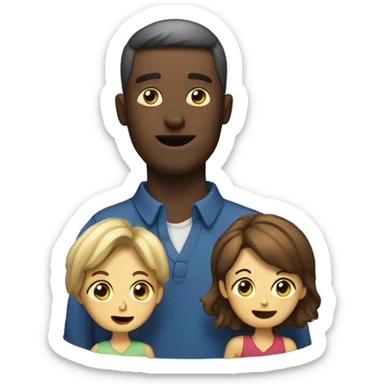 man explaining to woman conversation sticker