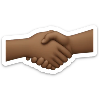 handshake with client  sticker