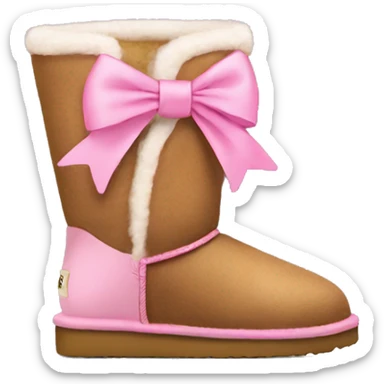 ugg boots with pink bows  sticker