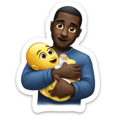 Diddy holding baby oil  sticker