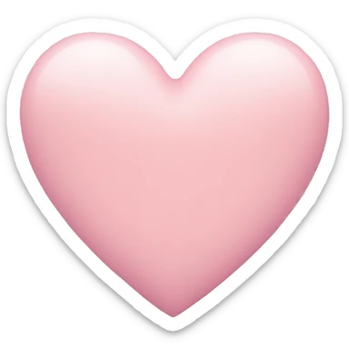 Pastel pink heart  sticker