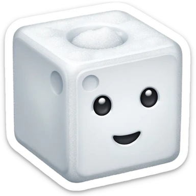 sugar cube sticker