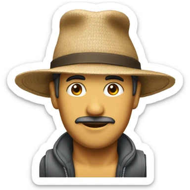 Homme avec un bonnets  sticker