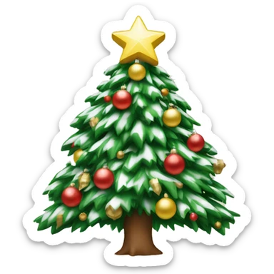 Árvore de natal branca  sticker