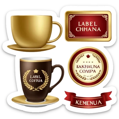 Эмодзи для кофейной компании LABEL. Цветовая палитра: #FFFFFF, #F7FD02, #D3D3D3, # 242424 sticker