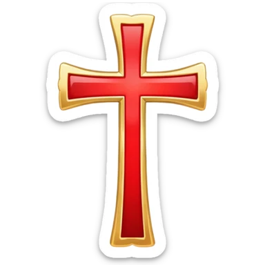 A cross with love  sticker
