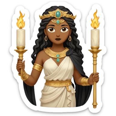 dark academia, Greek statue. Goddess Hecate  sticker