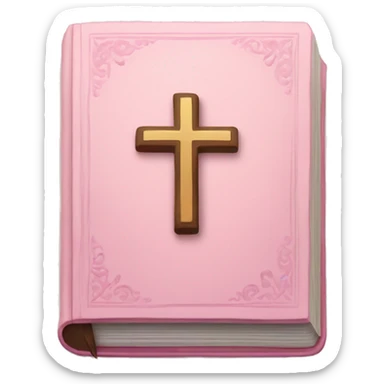 soft pink bible sticker