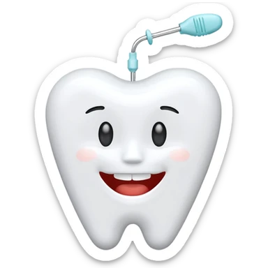 dental floss pick sticker