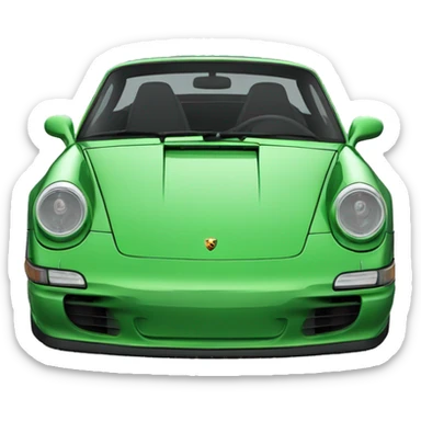 green porsche 911 2023 sticker