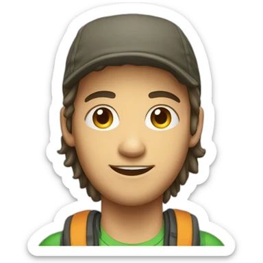 hostel backpacker sticker