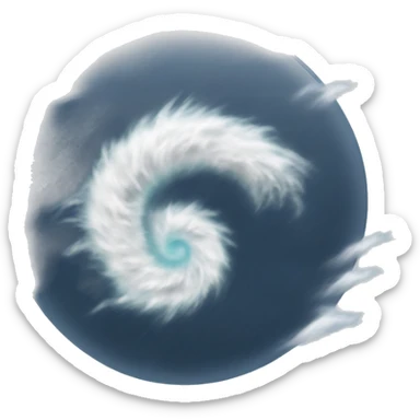 Category 5 hurricane icon sticker