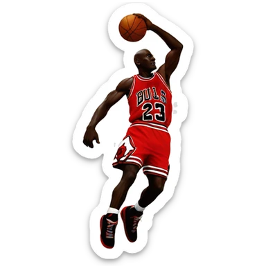 Michael jordan logo sticker
