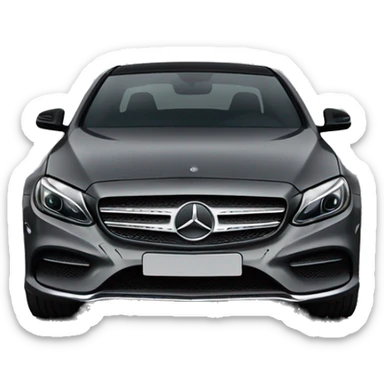 Mercedes-Benz w205 dark gray + black  sticker