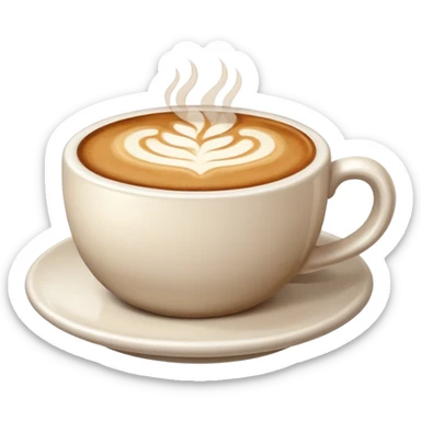 cup of latte sticker