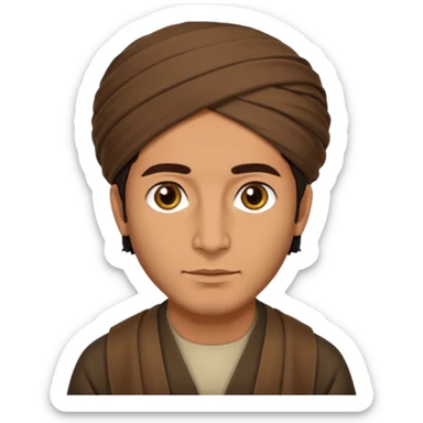 Afghan man sticker