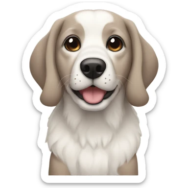 Cachorro na grama  sticker