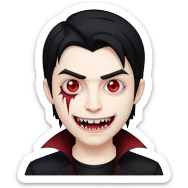 emo vampire sticker