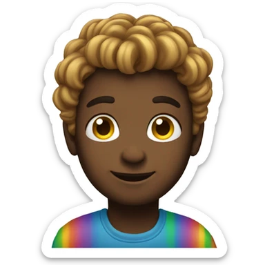 Rainbow emoji  sticker