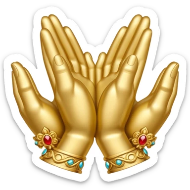 Symbol that represents the union of people sticker