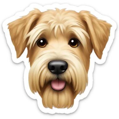 a soft coated wheaten terrier sticker