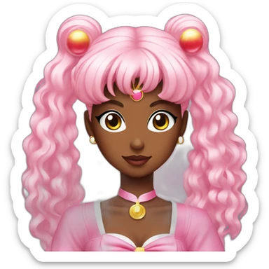 sailor moon black lady sticker