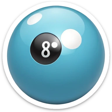 Light blue eight bl sticker