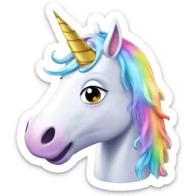 Unicorn puking ￼ sticker