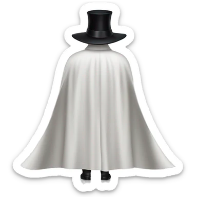back profile of black magician, cape that says Dior, Dior logo on the cape sticker
