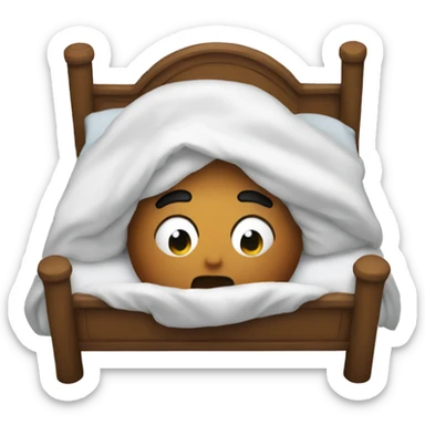 pop on bed  sticker