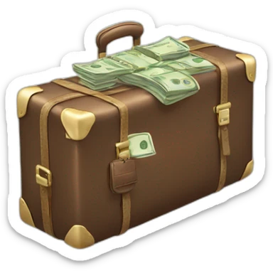 a-flying-suitcase-with-money sticker