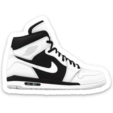 nike air jordan black and white sticker